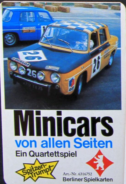 Berliner Spielkarten "Minicars von alle Seiten" 1972 Cargame (5698)